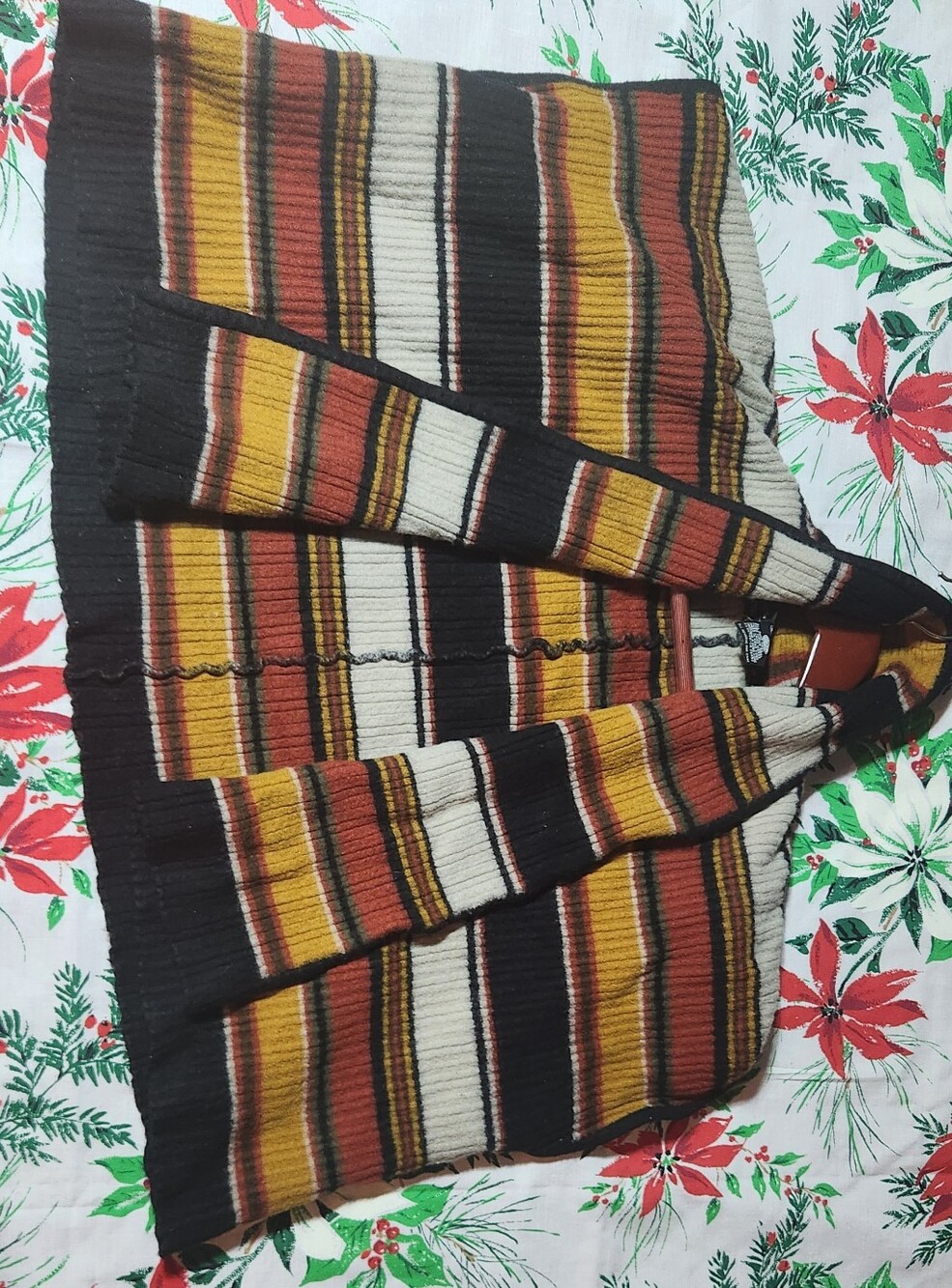 Andrea Jovine Vintage Pure Wool Poncho/Stoll/Wrap